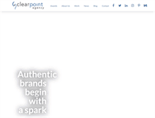 Tablet Screenshot of clearpointagency.com